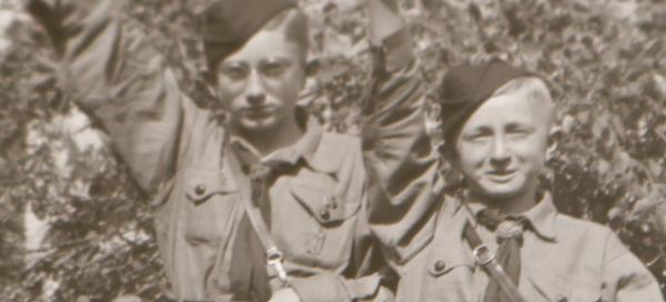 zwei alte Negative - Hitlerjugend - Pimpfe - Jungvolk